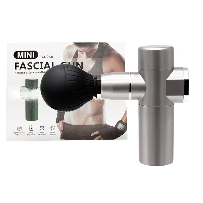 Deep Muscle Massage Gun Electric Massager Mini Fascia Gun Pistol for Body Neck Back Vibration Slimming Relaxation Pain Relief