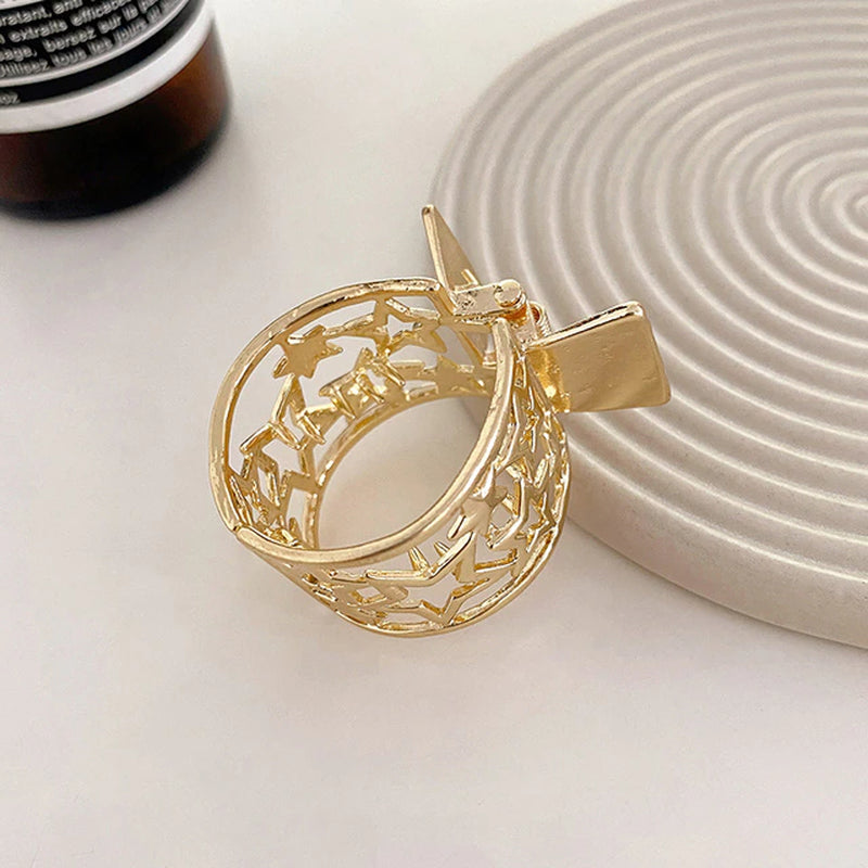 2022 New Pearl Rhinestone Hair Claws Girl High Ponytail Clip Fixed Hairpin Claw Clip Advanced Sense Hair Accessories Headwear