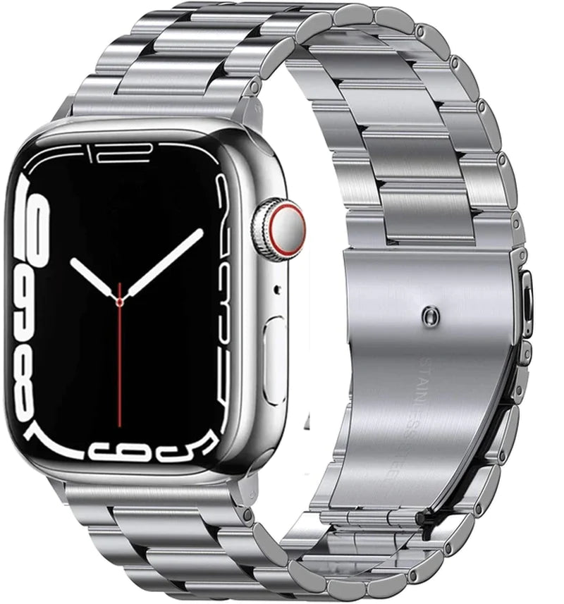 Stainless Steel Metal Strap for Apple Watch - Ultra 49mm, Compatible with Apple Watch Series 6/5/4/3/SE - 45mm, 41mm, 44mm, 42mm, 40mm