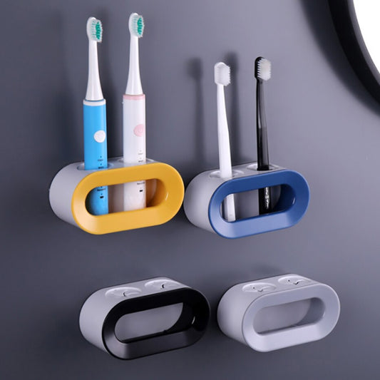 Electric Toothbrush Holder Self-Adhesive Toothbrush Stand Rack Wall-Mounted Toothbrush Organizer Space save Bathroom Accessories