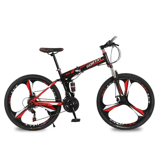 Foldable Bicycle Mountain Bike Wheel Size 26 Inches Road Bike 21 Speeds Suspension Bicycle Double Disc Brake